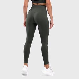 Conjunto de Yoga para Mujer, Leggings de Cintura Alta, Top Corto sin Mangas con Espalda Cruzada, Verde Sólido, Ropa Deportiva, Conjunto de Dos Piezas para Fitness y Entrenamiento - Product Image 6