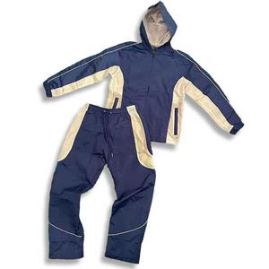 Unisex <b>Purple</b> Tracksuit Set Full Sleeve Hooded Jacket Pants Solid Color Waterproof Casual Autumn Wear Adult Size - Product Image 2