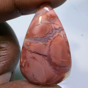 Cabochon en Agate Coton Naturel de Haute Qualité, Pierre Précieuse en Vrac pour la Fabrication de Bijoux - Product Image 1