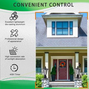 Lanterna Solare da Esterno Moderna da 15 Pollici, Luce LED da Giardino per Sentieri, Cortili e Vialetti, Confezione da 1 - Product Image 4