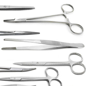 Kit de dissection et de suture manuel 10 pièces pour microchirurgie, chirurgie générale, étudiants en médecine et vétérinaire, certifié CE - Product Image 4