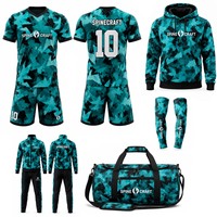 Conjunto de Uniforme de Baloncesto Personalizado con Sublimación, Sudadera con Capucha, Pantalones Deportivos, Mangas para Brazos, Bolsa de Fútbol, Nombre del Equipo, Números
