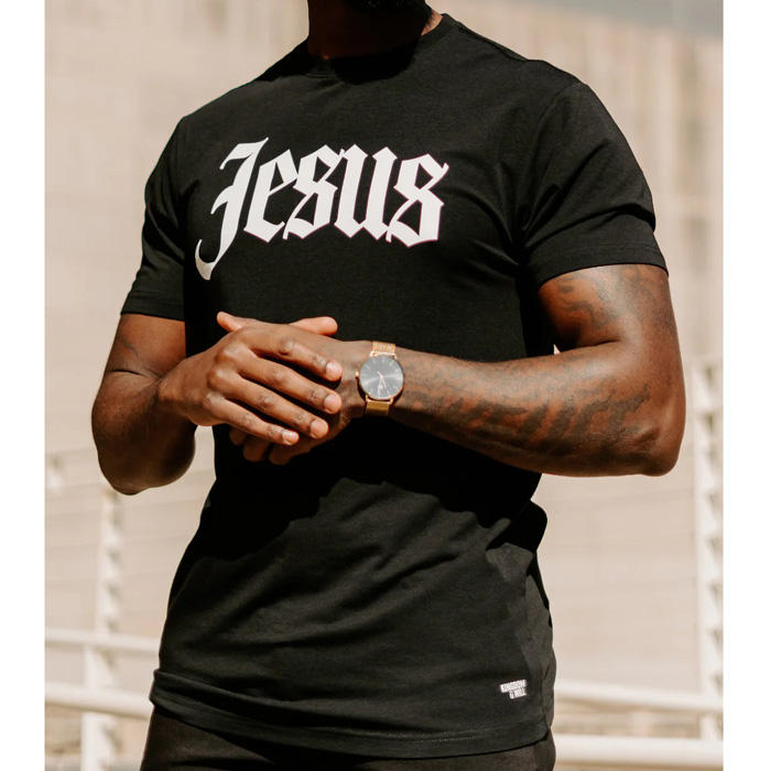T-shirt Jésus gothique