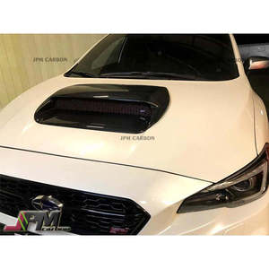 JPMCarbon Nouvelle prise d'air de capot en fibre de carbone pour WRX STI 2015-2021, grille noire à visser avec vis, pour rétrofit/amélioration - Product Image 1