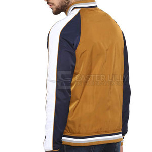 Chaqueta de invierno tipo bomber de primera calidad para hombre, tela resistente con puños acanalados y ajuste regular cómodo. - Product Image 5