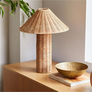 Elegant Handmade <b>Rattan</b> Desktop <b>Lamps</b> Premium Unique Design, Trending Restaurant <b>Table</b> Lights for Sale - Product Image 1