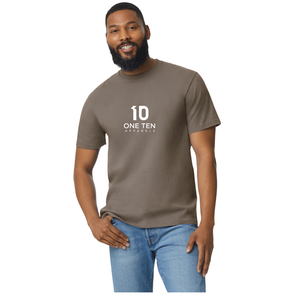 เสื้อยืดโอเวอร์ไซส์สีน้ำตาลซาวาน่าสำหรับผู้ชายไซส์กลาง ผ้าคอตตอนถักคุณภาพพรีเมียม คอกลม แขนสั้น สไตล์สตรีท - Product Image 2