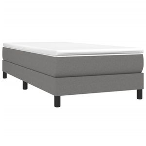 Cadre de lit double en tissu gris foncé sans matelas, lits rembourrés, exclusivité américaine - Product Image 3