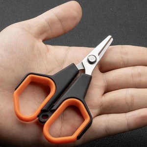 Ciseaux de pêche, coupe-ligne de pêche en acier inoxydable pour ligne tressée, ciseaux de pêche petits avec poignée antidérapante pour l'eau salée - Product Image 6