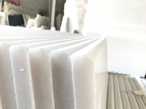 Bloque de Mármol de Calcita Natural Blanco Lechoso Moderno, 24x24, Pulido, Impermeable, Duradero, Ecológico, para Uso en Oficinas, Construcción de Larga Duración - Product Image 5