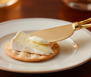Gold Plated <b>Cheese</b> <b>Knife</b> <b>Set</b> With Floral Branch Handles Metal <b>Cheese</b> Tools For Serving Events Use Wedding And Dining Decor - Product Image 6