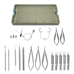 21 Piece Ophthalmic Microsurgery Instrument Set Cataract Surgery <b>Tools</b> Stainless Steel Reusable Medical Kit with <b>Case</b> - Product Image 3