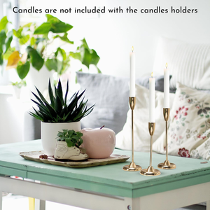 Candelabros Elegantes Hechos a Mano en Hierro Dorado Pulido, Duraderos, para Decoración de Mesa, Día de San Valentín, Navidad, Ocasiones Especiales - Product Image 2