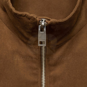 Classic Style Casual <b>Winter</b> Suede <b>Jacket</b> Stand Collar Front Windproof Breathable Durable Comfortable Construction for Daily Use - Product Image 5
