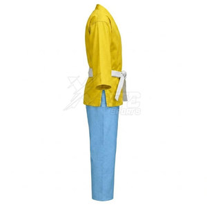 Nouvelle conception, uniforme de karaté haute performance 100% coton avec logo frontal pour hommes, adapté à tous les niveaux de pratique des arts martiaux - Product Image 4