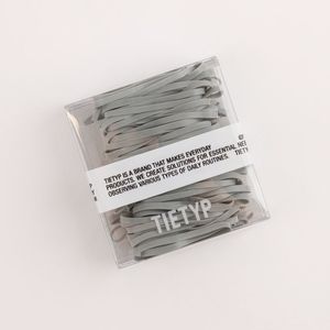 Élastiques à cheveux TIETYP, bandeaux en caoutchouc élastique, couleur unie, minimaliste, moderne, usage quotidien, pour femmes, emballage en carton, fabriqué en Corée - Product Image 5