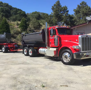 Camión Volquete Usado Super Limpio 2016 2015 Peterbilt 388 con Remolques Reliance 2018 y Cubetas, Automático - Product Image 6