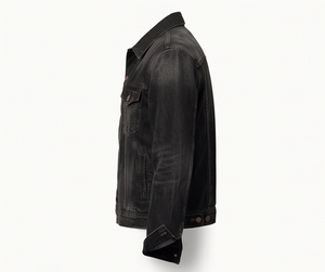 Chaqueta Vaquera Clásica para Hombre – Chaqueta de Mezclilla Negra Informal, Prenda Exterior Elegante para el Día a Día, Diseño con Botones en la Parte Delantera, Ajuste Cómodo - Product Image 4