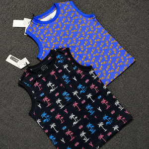 Débardeurs tricotés personnalisés pour enfants, imprimés, pour filles et garçons, doux, respirants, sans manches, OEM ODM, 100% coton, fabricant et fournisseur de vêtements BD - Product Image 1