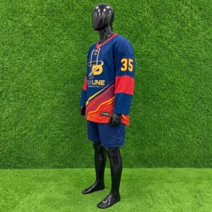 Jersey de Hockey sobre Hielo Personalizado para Hombre, Manga Larga, Sublimado, Absorbente de Humedad, Corte Regular, Uniforme para Adultos - Product Image 2