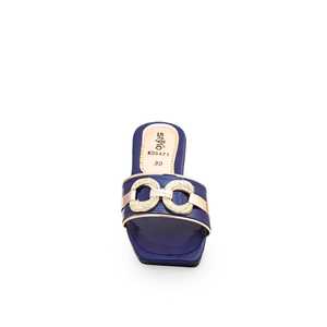 Girls Navy <b>Sports</b> Casual <b>Slipper</b> KD5471 - Product Image 1