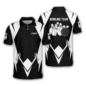 Camiseta de Boliche Personalizada OEM, Transpirable, Tallas Grandes, para Hombre y Mujer, Impresión por Sublimación, Secado Rápido, para Equipos Deportivos - Product Image 1