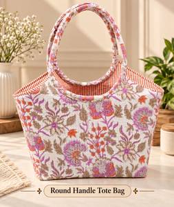 Fashionable Lady Vintage Winter Handle <b>Canvas</b> <b>Tote</b> Bag New Design Large Capacity Two Inner Pockets Lightweight Bottle Pocket - Product Image 1