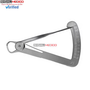 Pied à coulisse à ressort manuel de précision en métal, robuste, à pointe arrondie, 4 pouces, pour mesures internes et externes - Product Image 5
