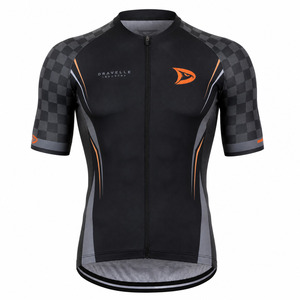 Fabricante de Maillots de Ciclismo Retro Y2K Personalizados, Camiseta de Ciclismo de Alto Rendimiento con Mangas a Cuadros - Product Image 2
