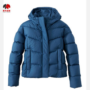 แจ็คเก็ตพัฟเฟอร์แบบสั่งทำพิเศษสำหรับผู้ชายจาก Ryan Pro Gear พร้อมโลโก้แบบกำหนดเอง ลายเรียบ ปิดด้วยกระดุม - Product Image 1