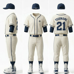 Uniforme de baseball flexible en tissu léger, design respirant, matière anti-transpiration, parfait pour l'entraînement et les matchs - Product Image 1