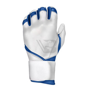 High Quality Black Polyester Sinewy Sports Softball <b>Baseball</b> Batting <b>Gloves</b> Hook Loop Closure Left-Handed Breathable Durable - Product Image 2
