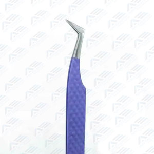 Pinzas de Acero Inoxidable para Extensión de Pestañas con Puntas Inclinadas de Fibra para Volumen, Cuidado de Belleza Profesional, Pinzas Personalizables para Pestañas - Product Image 6