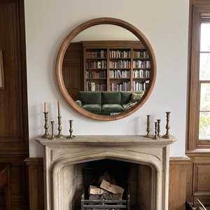 Vintage Style Wooden Frame <b>Mirror</b> for Wall Decoration - Product Image 3
