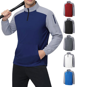 <b>Mens</b> Quarter Zippered Sports <b>Jacket</b> Long Sleeve High Performance Sports Training Lightweight Gym <b>Running</b> Fitness Wear Low Price - Product Image 6