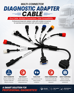 BS6 Bike Universal Motorcycle Diagnostic OBD2 <b>Adapter</b> Cable for TVS Yamaha Hero Suzuki Models 11 Port Scanner with <b>USB</b> Connect - Product Image 4
