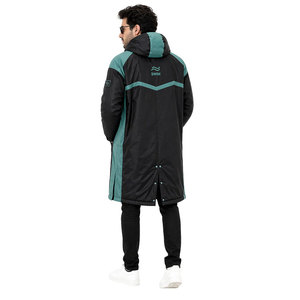 Custom Waterproof Winter Swim Parka Long Sleeve Sherpa Lined Hooded <b>Changing</b> <b>Robe</b> for <b>Swimming</b> Training Outdoor Sports - Product Image 4