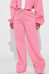 Custom <b>Cropped</b> <b>Zip</b>-<b>Up</b> Hooded Women's Cotton Hoodie and Pants Two-Piece Set Casual Sports Streetwear Short Coat Loose Fit - Product Image 5