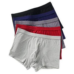 Ropa Interior Masculina Casual de Spandex/Algodón, Tejido Liso Teñido, Ecológica, Personalizable, de Secado Rápido, Cómoda y de Cintura Alta - Product Image 1