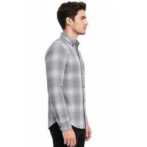 Camisas de Franela de Manga Larga para Hombre de Alta Calidad, Nuevo Diseño OEM, Secado Rápido, Transpirables, a Precios Económicos - Product Image 5