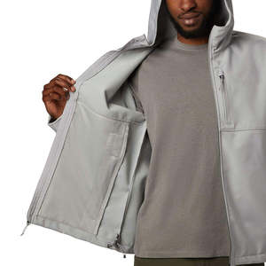 Chaqueta Cortavientos Personalizada con Capucha, Impermeable, Transpirable y Resistente al Viento para Hombre, 100% Nailon - Product Image 3