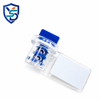Sceau de sécurité en plastique numéroté anti-effraction jetable de haute qualité YSD-101 pour compteurs d'eau et d'électricité