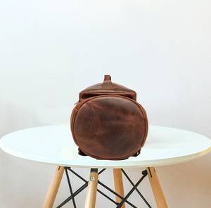 กระเป๋าเป้สะพายหลังหนังแท้กันน้ำ ป้องกันการโจรกรรม สไตล์วินเทจ สำหรับเดินทาง รุ่น LBP-0325 - Product Image 4