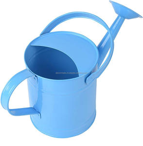 Arrosoir en bleu avec bec et poignée en acier inoxydable pour une durabilité supplémentaire, jardinage, outils - Product Image 3