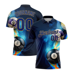 Camiseta de Billar de Manga Corta con Logotipo Personalizado, Tallas Grandes, Transpirable, de Secado Rápido, Ropa de Equipo, Fabricante OEM ODM, Venta al Por Mayor - Product Image 1