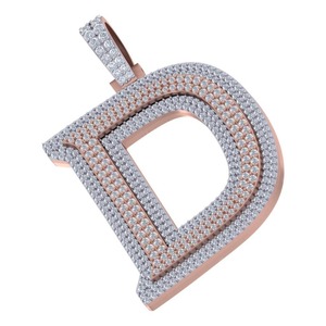 Pendentif Hiphop en Or pour Enfants Humera Jewels, Diamant Synthétique de Laboratoire Certifié IGI, Coupe Ronde Brillante, Charme Mignon - Product Image 4