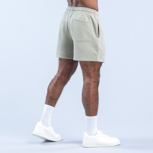 Conjunto de Sudadera con Capucha y Pantalones Cortos de Felpa para Hombre, Diseño de Paneles en Contraste de Dos Tonos, Bloques de Color, Algodón Extra Duradero, Tejido de Verano - Product Image 6