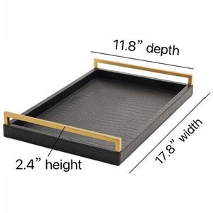 Bandeja de metal con acabados premium y opciones de diseños decorativos - Product Image 5