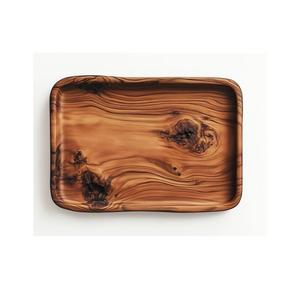 Customizable Enamel Wood Handicraft Geometric Pattern Modern Design Rectangle Shape Serving <b>Tray</b> for Weddings Hotels Restaurants - Product Image 3