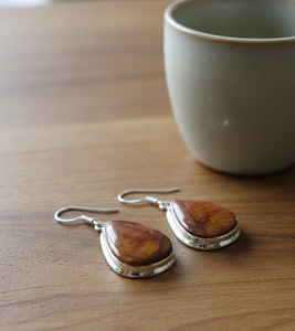 <b>Top</b> Quality Moroccan Seam Agate Teardrop Earrings 925 <b>Silver</b> Rose Gold Yellow Gold Plated Handmade Boho Gemstone Jewelry Her Men - Product Image 4
